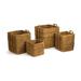 Sand & Stable™ Varney 4 Piece Basket Set Seagrass, Wicker in Brown | 23 H x 21 W x 21 D in | Wayfair BRWT8592 37121919