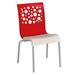 Grosfillex Expert Grosfillex Tempo Stackable Sidechair Plastic/Resin/Plastic/Acrylic/ in Red | 35.5 H x 21 W x 22 D in | Outdoor Furniture | Wayfair