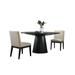 Latitude Run® 2 - Person Dining Set Wood/Upholstered in Black/Brown | 30.5 H x 59 W x 59 D in | Wayfair D64FB06AA5264553B87496A8449430E9