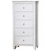 Red Barrel Studio® Gawaine 5 Drawer 23.5" W Chest Wood in Brown/White | 47.75 H x 23.5 W x 17.5 D in | Wayfair FBCB2E1E6B1E48468BF23AE16FD19078