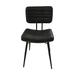 Side Chair - 17 Stories 17.75 inches W Side Chair Faux Leather in Black | 33.75 H x 17.75 W x 17.75 D in | Wayfair 2A709F0E153C4B409928FA7ED9DC780D