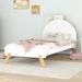 Isabelle & Max™ Wooden Cute Platform Bed Wood in White | 39.4 H x 40.4 W x 78.1 D in | Wayfair 7433BC1306A4407BADF0AA9C367C7C0F