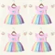 Vêtements éducatifs pour bébés filles de 1 2 3 et 4 ans robe d'anniversaire princesse mignonne