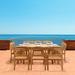 Santorini Grade A Teak 9pc Patio Dining Set