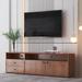 63" TV Stand, TV Cabinet with 2 Drawers & a Large Storage Cabinet, Mid-Century Modern Media Console Entertainment Center