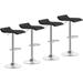 VECELO Barstools, Adjustable Height Faux Leather Backless Modern Swivel Bar Stools (Set of 2/Set of 4) -Five Color Options