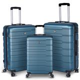 3 Piece Luggage Suitcase Sets with Spinner Wheels and TSA lock,20"/24"/28"