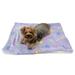 Klippo KBLNK078L Ultra Plush Colorful Bones & Paws Blanket Purple - Large