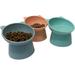 Cat Bowls Elevated Tilted Raised Cat Food Bowls Plastic as Ceramic Raised Cat Bowl Cat Bowls Whisker Friendly Cat Food Bowl Cat Food Dishes (3 Set)