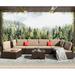 7 Piece Patio Furniture Set Outdoor Furniture Patio Sectional Sofa All Weather PE Rattan Outdoor Sectional with Cushion and Coffee Table.