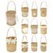 Opolski Gift Bag with Handle Vintage Portable Flower Basket Favors Bag for Baby Shower
