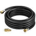 PatioGem 20FT Propane Hose Assembly with Both 3/8 Female Flare for Gas Grill RV Fire Pit Heater etc Included a Pipe Fitting 3/8 Flare x 1/8 MNPT