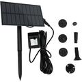 1 Set Solar Water Fountain Solar Water Pump Garden Bird Bath Fountain Water Fountain