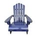 Cterwk Outdoor Indoor Wood Children Adirondack Chair Blue