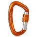 25KN Professional Climbing Carabiner Screw Locking Gate Carabiner Heavy Duty D-shape Climbing Buckle D-ring Carabiner Lightweight Hammock Locking Clip for Climbing Rappelling Canyoning Hammo