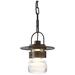 Mason 8.8"H Oil Rubbed Bronze Outdoor Ceiling Fixture w/ Clear Glass S