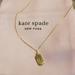 Kate Spade Jewelry | Kate Spade New York Gold Tone Wishes Peace Pendant Necklace Nwt | Color: Gold | Size: Os