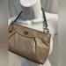 Coach Bags | Coach Silver Leather Bag | Color: Gray/Silver | Size: 9 Inches Long, 5 Inches Tall 1.5 Inches Deep