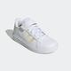 Sneaker ADIDAS SPORTSWEAR "GRAND COURT LIFESTYLE ELASTIC LACE AND TOP STRAP" Gr. 32, weiß (cloud white, iridescent, cloud white) Schuhe Jungen