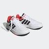 Sneaker ADIDAS SPORTSWEAR "HOOPS", Gr. 34, bunt (cloud weiß, core schwarz, bright rot), Synthetik, Textil, sportlich, Schuhe