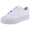 Sneaker ADIDAS SPORTSWEAR "BRAVADA 2.0 PLATFORM", Gr. 43, weiß (cloud weiß, cloud weiß, chalk weiß), Textil, sportlich, Schuhe, Design auf den Spuren des adidas Nizza