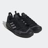 Wanderschuh ADIDAS TERREX "TERREX SWIFT SOLO 2.0", Gr. 46, schwarz (core schwarz, grau three, grau six), Textil, Synthetik, sportlich, Schuhe