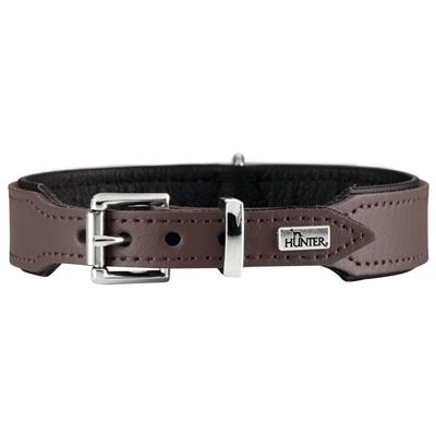 Hunter - Halsband Basic - Hundehalsband Gr Halsumfang 46-53 cm braun/schwarz Image