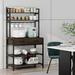 Willa Arlo™ Interiors Towerside 5 Tier Ladder Baker's Rack w/ 2 Drawers Wood/Manufactured Wood in Black/Brown | 66.5 H x 31.5 W x 15.7 D in | Wayfair