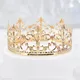 Décoration de gâteau en forme de couronne en or 1 pièce diadème élégant mariage princesse