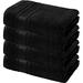 Latitude Run® Camie Turkish Cotton Fingertip Towels for Bathroom 12" x 18" Terry Cloth/Turkish Cotton in Black | Wayfair