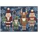 Navy 34 x 24 x 0.12 in Kitchen Mat - The Holiday Aisle® Giuliette Kitchen Mat Plastic | 34 H x 24 W x 0.12 D in | Wayfair