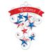 The Holiday Aisle® Patriotic Sparkling Metal Stars Welcome Door Decor Metal | 17.25 H x 12.87 W x 1.12 D in | Wayfair