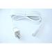OMNIHIL (White) 5 Foot Long AC Power Cord Cable Compatible with Brother SE400 Computerized Sewing Machine