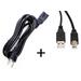 OMNIHIL Replacement (30FT) AC Cord + (15FT) 2.0 USB Cable for Pioneer DJM-S9 2-Channel DJ Mixer for Serato DJ