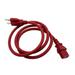 Kentek 4 FT Red AC Power Cable Cord For MACKIE THUMP Series TH-12A 2-Way Powered Loudspeaker