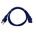 Kentek 4 FT Blue AC Power Cable Cord For MACKIE THUMP Series TH-12A 2-Way Powered Loudspeaker