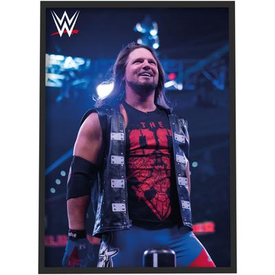 WWE AJ Styles In Ring Poster – gerahmt A3 Image
