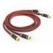 Audiophiles RCA Cable 2 RCA Male to 2 RCA Male Stereo Audio Cable Cord (2.5FT/0.75M Hi-Fi Sound) Cotton Braided