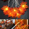 Fall Leaves String Lights Indoor Outdoor 20FT 40 LED Fall Thanksgiving String Lights Battery Power for Home Fireplace Harvest Thanksgiving Decor