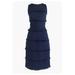 J. Crew Dresses | J. Crew Navy Blue Fringy Tweed Sleeveless Sheath Dress Sz 8 | Color: Blue | Size: 8