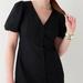 J. Crew Dresses | J. Crew Button Up Puff Sleeve Mini Dress, 16 | Color: Black | Size: 16