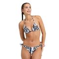 arena Allover Damen Triangel-Bikini, Schnelltrocknender Zweiteiler mit Recyceltem Stretch-Material, Damen-Zweiteiler mit Trägern und Herausnehmbaren Cups, Top und Slip mit Riemen