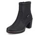 Rieker Women Ankle Boots Y2558, Ladies Bootees,Low Boots,Boots,Half Boots,Bootie,Lined,Winter Boots,Black (Schwarz / 00),37 EU / 4 UK