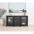 Hokku Designs Antia TV Stand for TVs up to 75" Wood/Glass in Brown | 34 H x 67 W x 18 D in | Wayfair 9D0C03CCC3574930AA75DD091A024F09