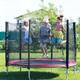 Trampolin Gartentrampolin Kindertrampolin Outdoor Trampolin Komplettset Sicherheitsnetz Rosa