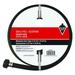 ZORO SELECT 423H99 Water Hose,Cold,Rubber/PVC,50 ft.,Black