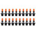 Drip Irrigation Misting Nozzles G1/2in Single Head Garden Irrigation Misting Spray Nozzle for Greenhouse Use (20Pcs Orange)