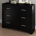 EasingRoom Wood File Cabinet with 8 Drawer Cabinet Organizer Modern Filing Cabinet for Office Black