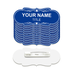 Signs ByLITA Designer Name Tags Blank Badges (1 x 3 ) With Pin Fastener Backing (10 Pack) - Blue