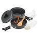 SpaceSaving Camping Cookset Lightweight Pot Pan Bowls for Outdoor Adventures